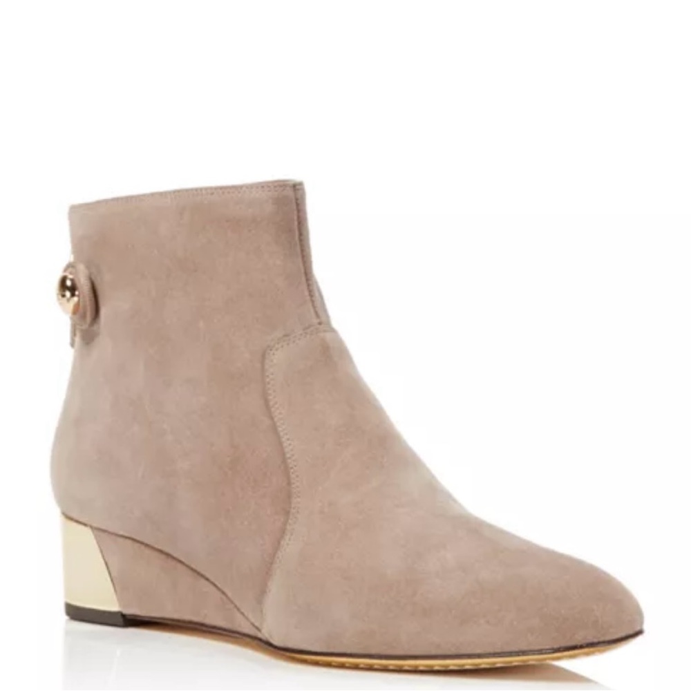 Tory Burch Women's Marisa Suede Wedge Booties Size 8